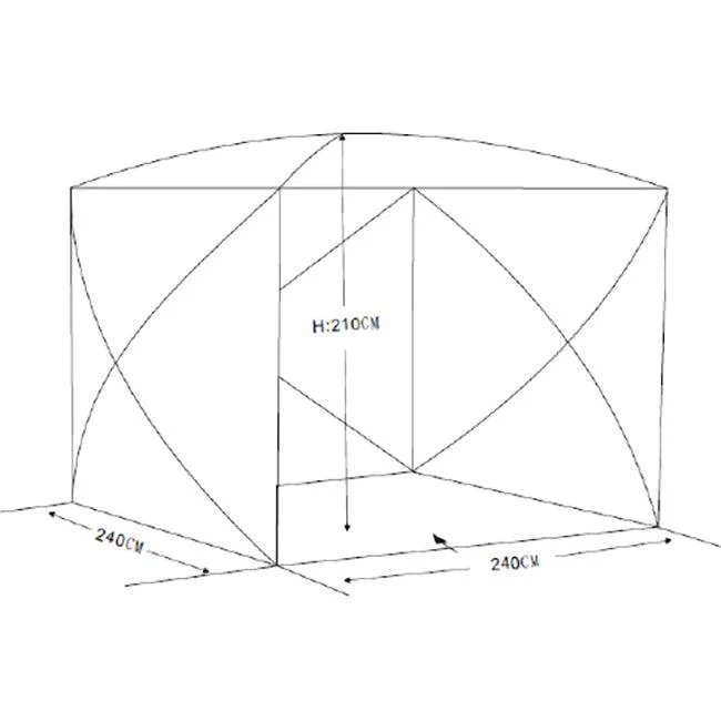 Maypole Pop-Up Screen House 4 Square