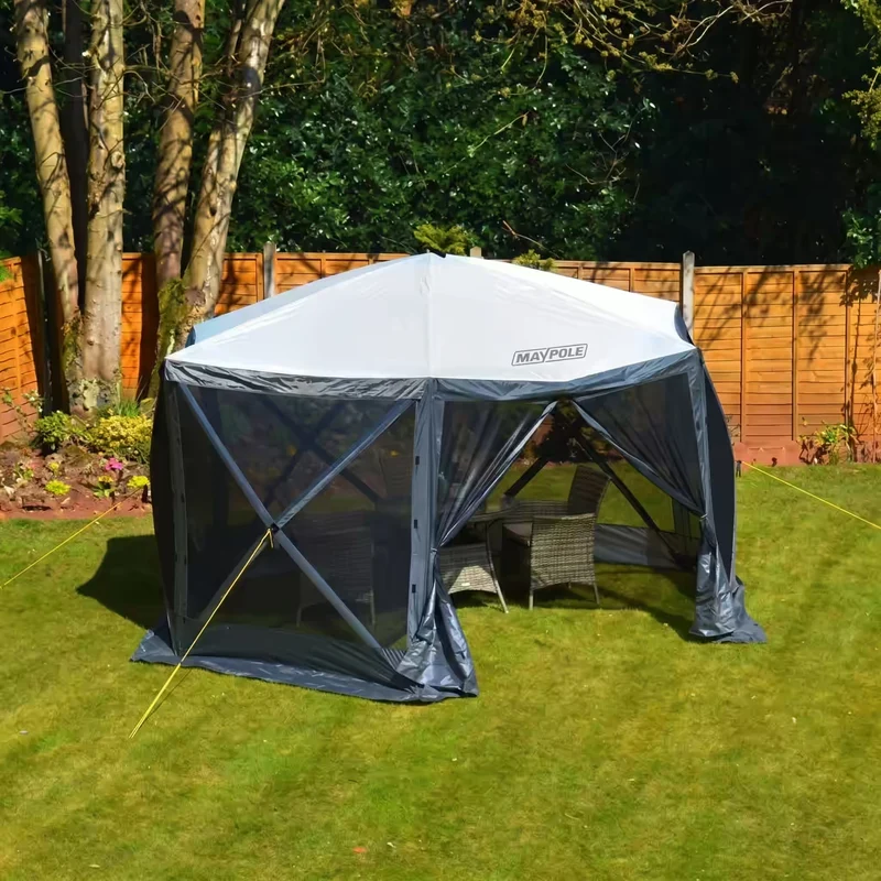 Maypole Pop Up Screen House Gazebo - 6 Sided
