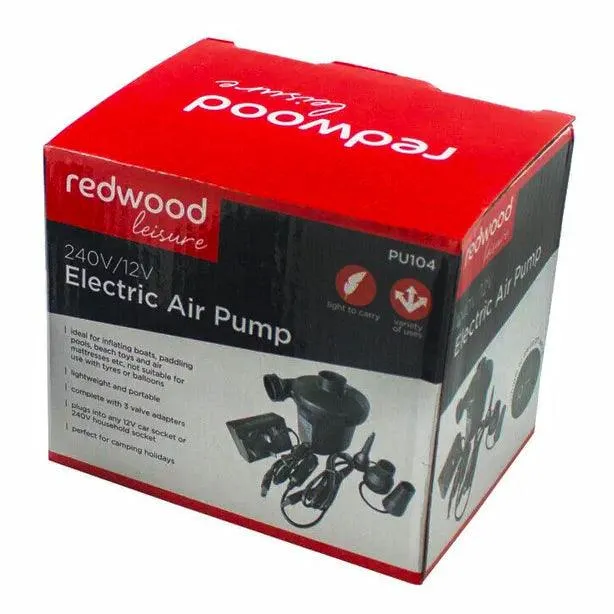 Redwood Leisure Electric Air Pump 12/240 Volts