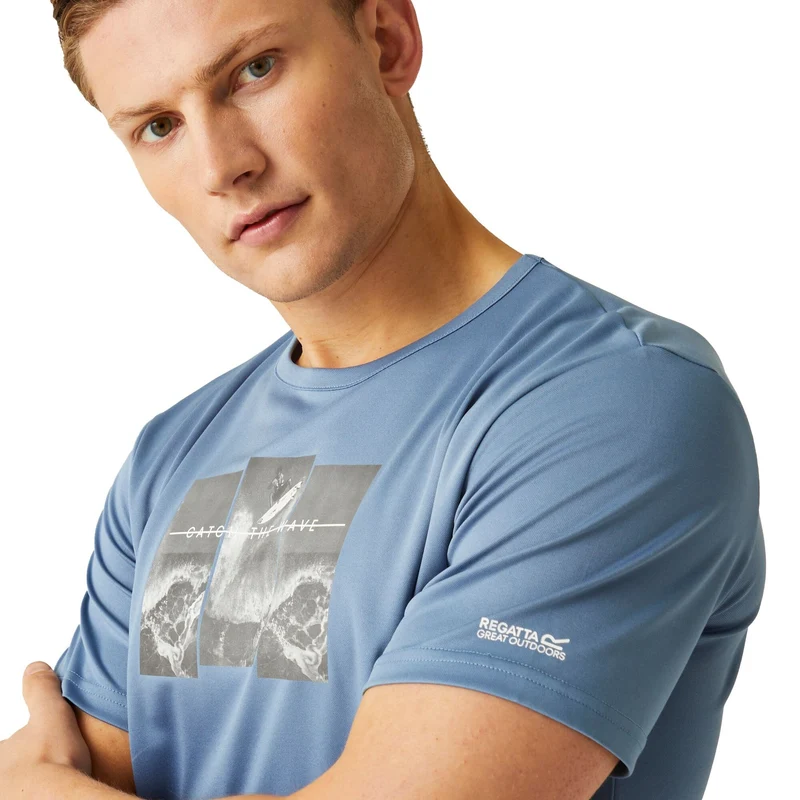 Regatta Men's Fingal VIII Graphic Print T-Shirt - Coronet Blue