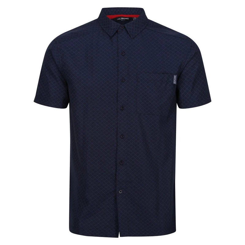 Regatta Men's Mindano VIII Short Sleeve Shirt - Navy Moonlight Denim