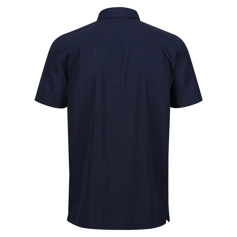Regatta Men's Mindano VIII Short Sleeve Shirt - Navy Moonlight Denim