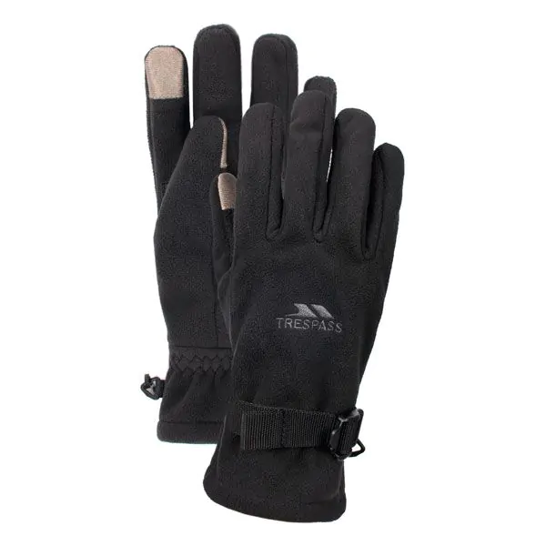 Trespass Unisex Waterproof Gloves Contact - Black