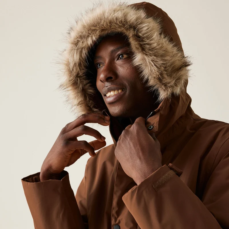Men's Regatta Salinger IV Waterproof Jacket - Dark Brown