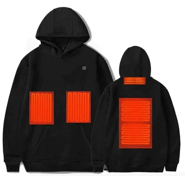 Unisex Beheizter Hoodie – 3 Wärmestufen, Wasserabweisend & Waschbar