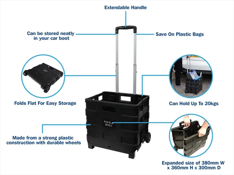 Pack & Roll Collapsible Trolley