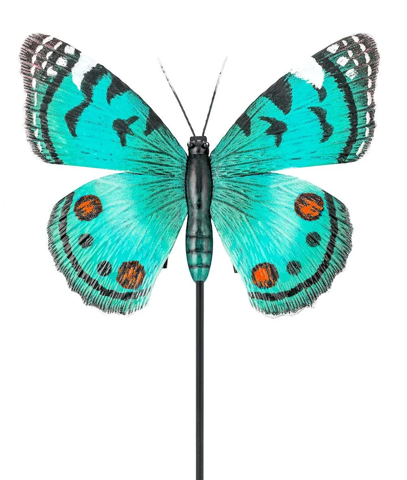 Turquoise Butterfly Mini Stake