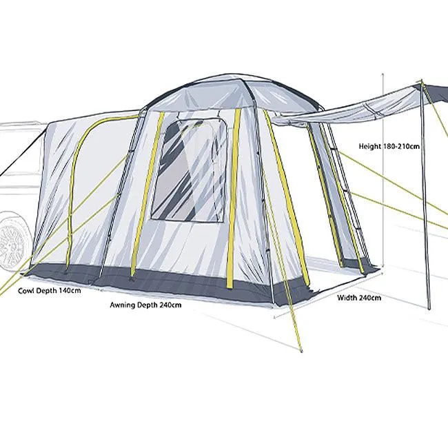 Maypole Broadway Poled Tailgate Campervan Awning