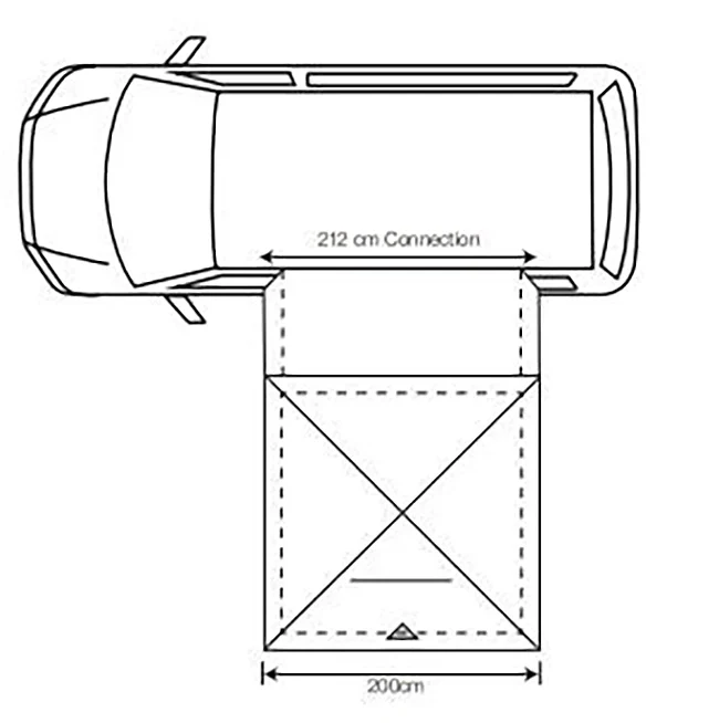 Outdoor Revolution Cayman Outhouse Handi Driveaway Utility Awning
