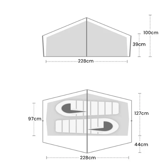 Wild Country Norte Compact 2 Tent by Terra Nova