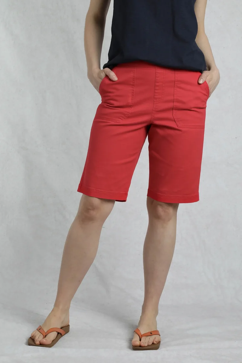 Weird Fish Women's Kinnie Shorts - Crimson