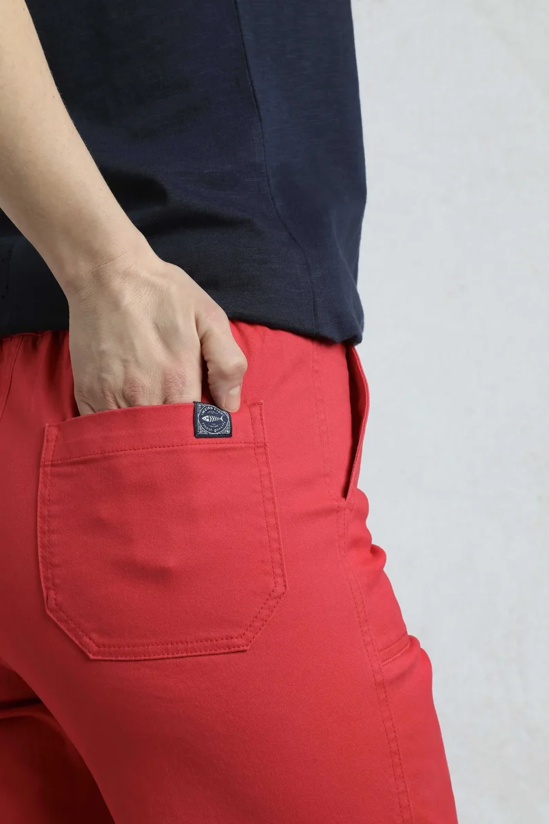 Weird Fish Women's Kinnie Shorts - Crimson