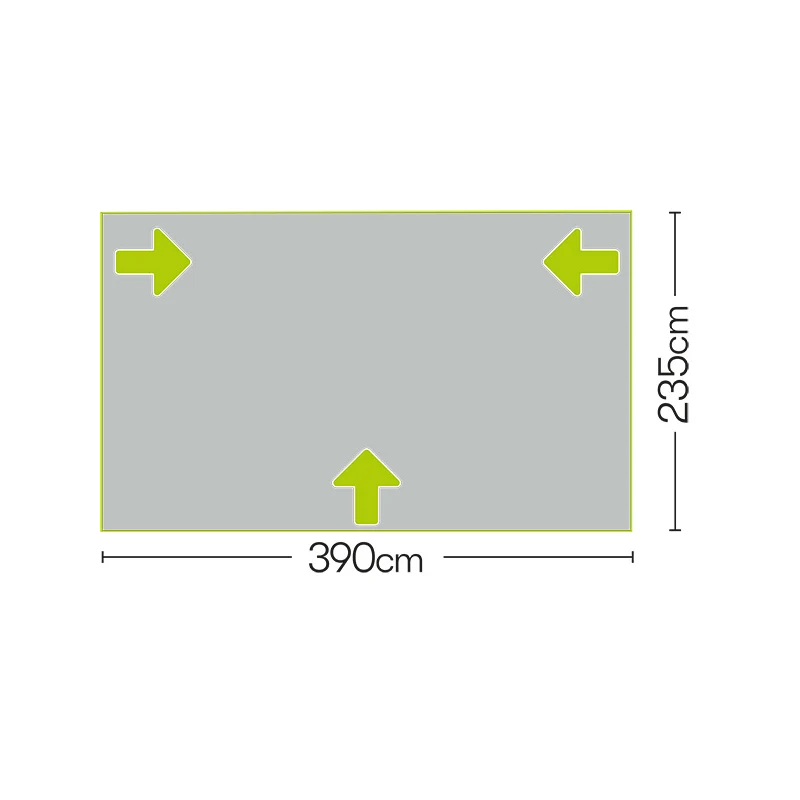 Quest Falcon Air 390 Caravan Porch Awning - Grey