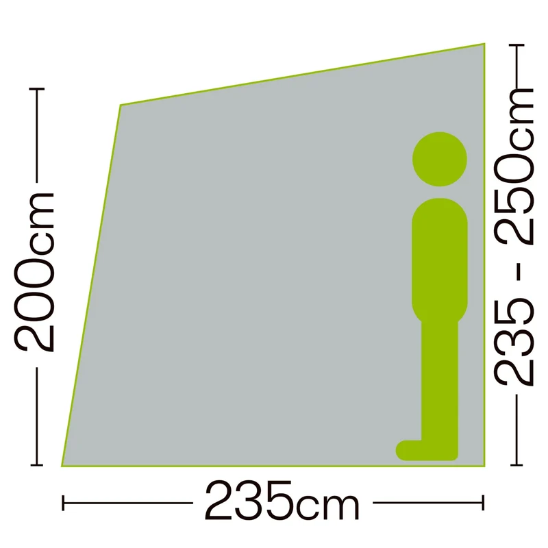 Quest Falcon 325 Air Awning - Grey