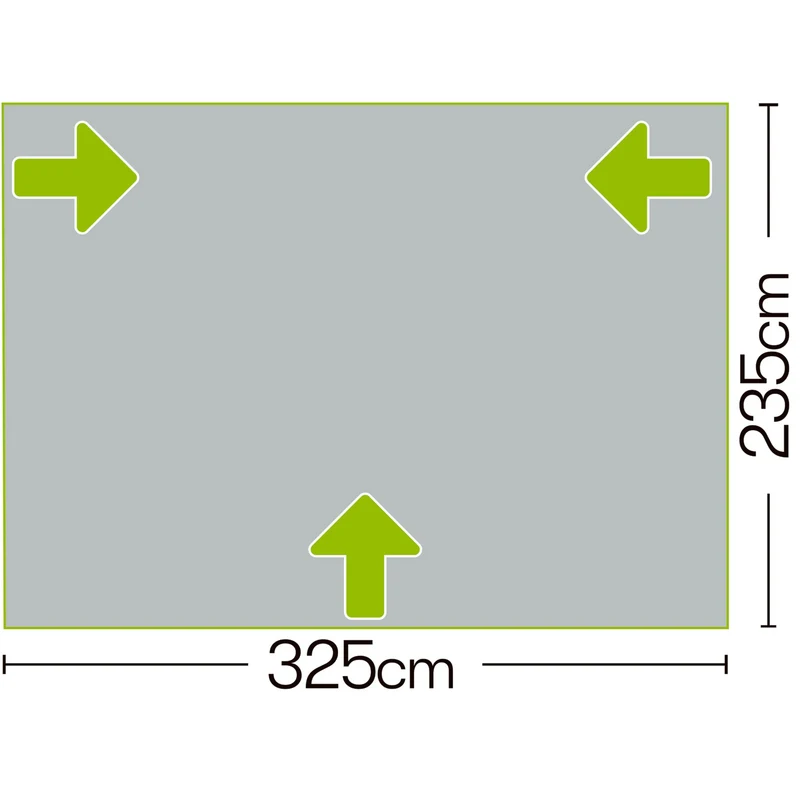 Quest Falcon 325 Air Awning - Grey