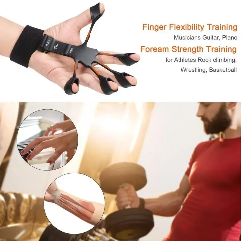 Unisex Finger- und Handtrainer Silikon für Sport & Musik