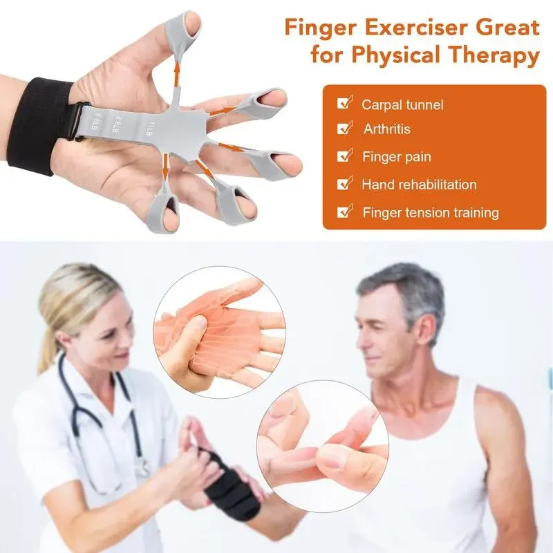 Unisex Finger- und Handtrainer Silikon für Sport & Musik