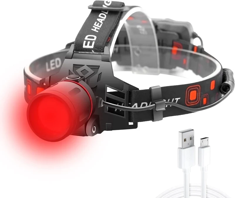 Wiederaufladbare LED Stirnlampe – Flexibel & Komfortabel