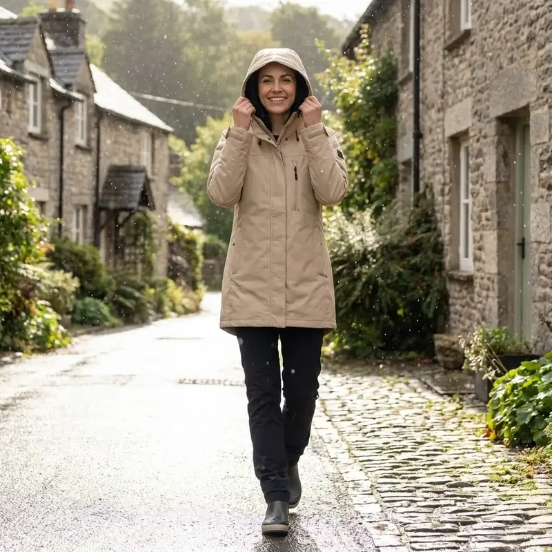 Skogstad Women's Spring Summer Technical Jacket - Sand