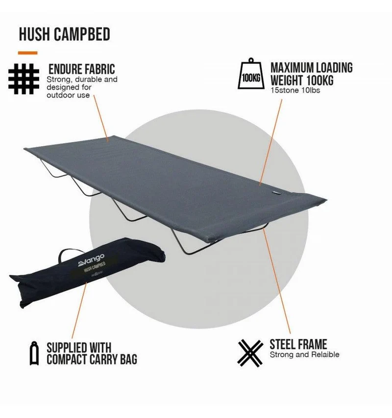 Vango Hush Campbed - Grey