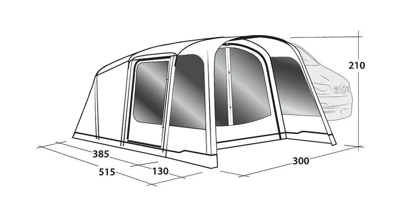 Outwell Blossburg 380 Air Driveaway Awning