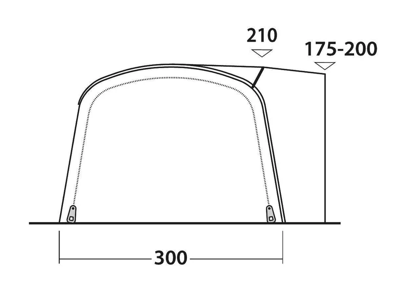 Outwell Blossburg 380 Air Driveaway Awning