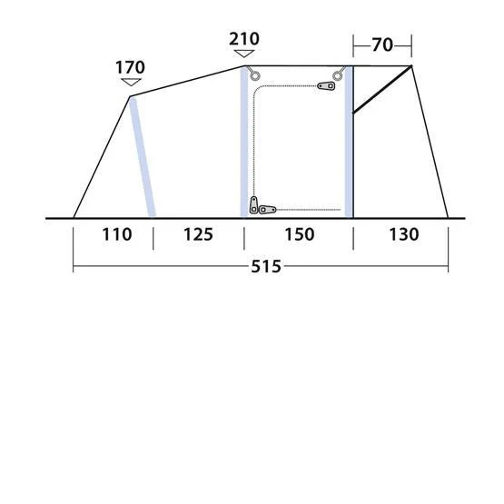 Outwell Blossburg 380 Air Driveaway Awning