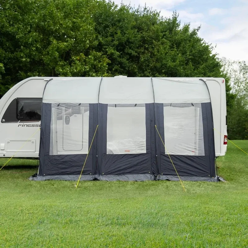 Leisurewize Ontario Poled Awning - Charcoal