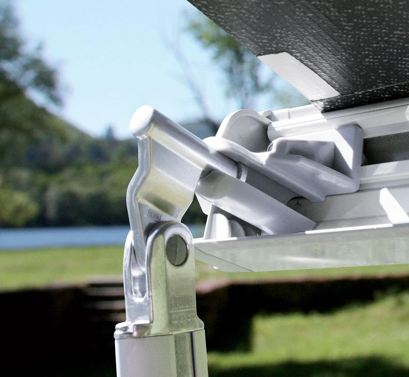 Fiamma F45S Motorhome Awning Titanium Casing / Royal Grey Fabric