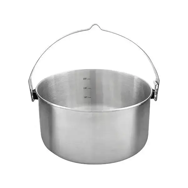 Topf Kettle II 4.0 L silberfarben