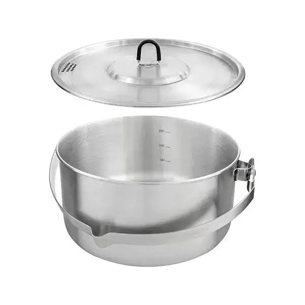 Topf Kettle II 4.0 L silberfarben