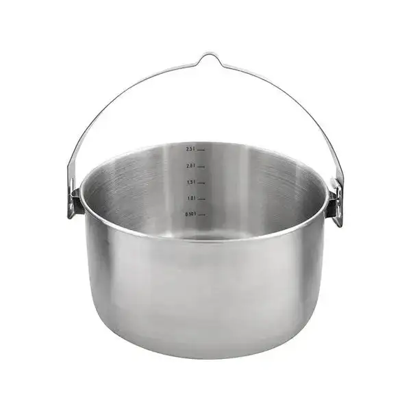 Topf Kettle II 2.5 L silberfarben