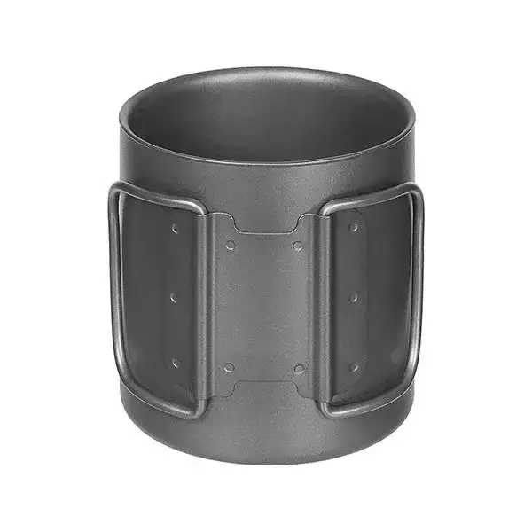 Tasse mit Klappgriffen Titan doppelwanding 0.3 L