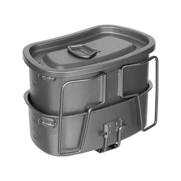 Kochgeschirr mit Klappgriffen Titan 3-teilig