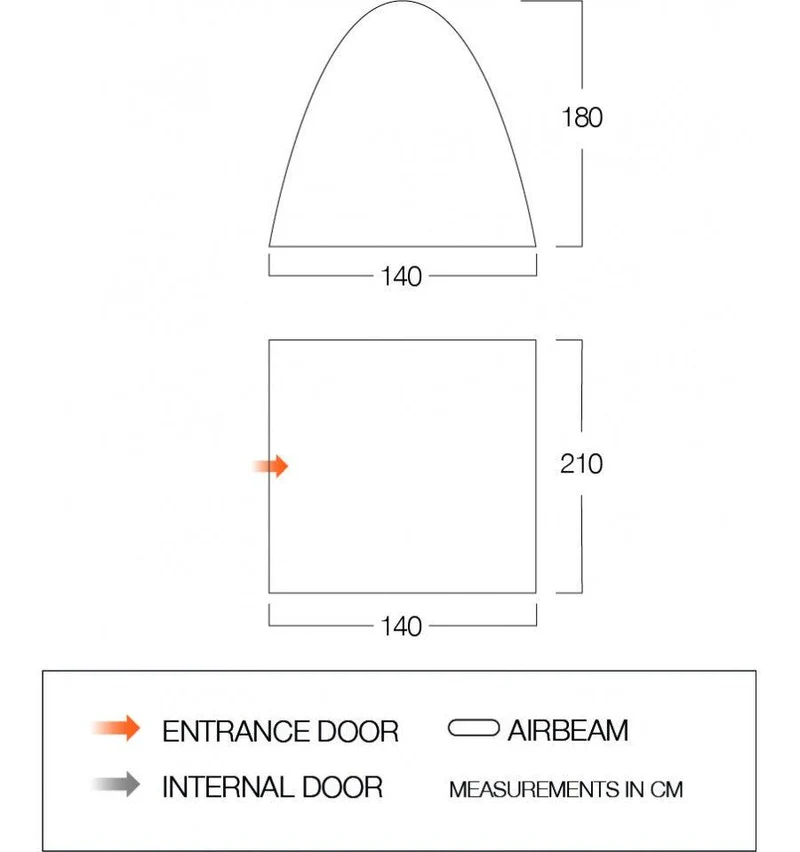 Vango Free Standing Bedroom - Midnight BR003