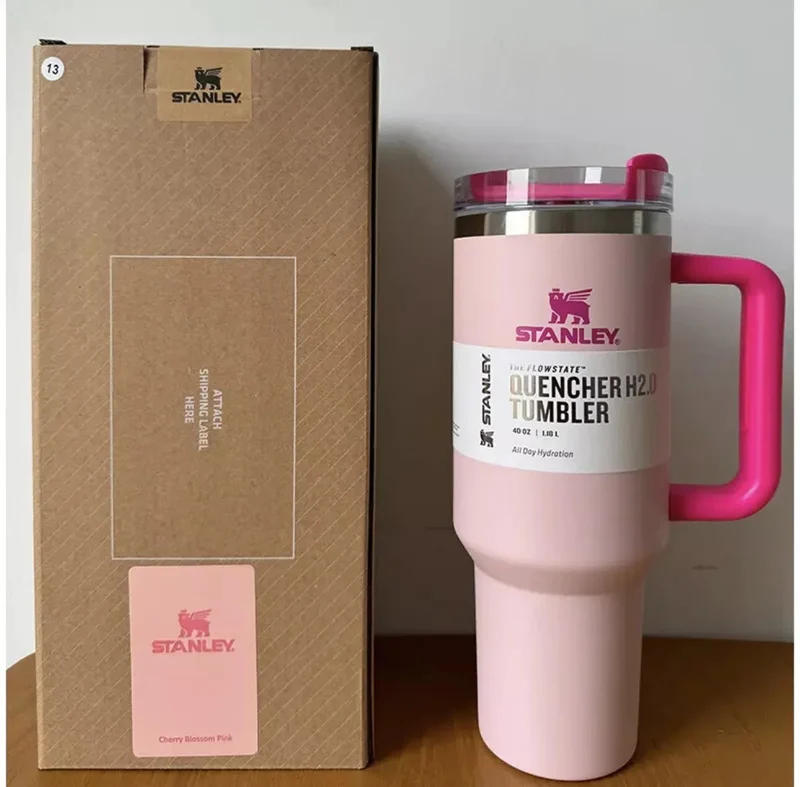 Isolierter Reisebecher 40oz - Edelstahl, Auslaufsicher, Griff & Strohhalm