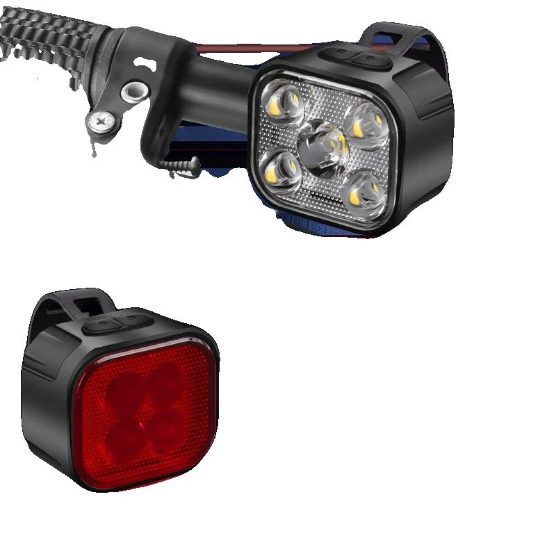 Wiederaufladbare Fahrradlichter Set - LED Front- & Rücklicht