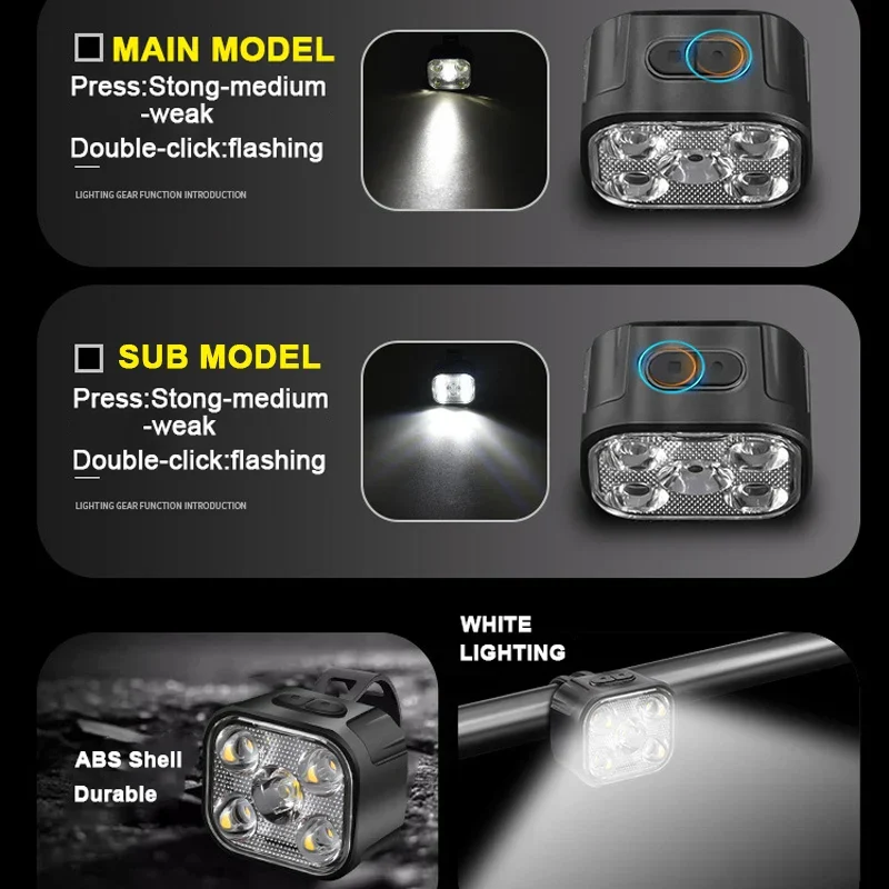 Wiederaufladbare Fahrradlichter Set - LED Front- & Rücklicht