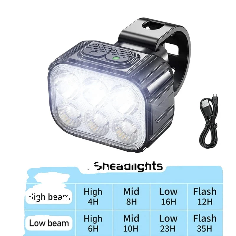 Wiederaufladbare Fahrradlichter Set - LED Front- & Rücklicht