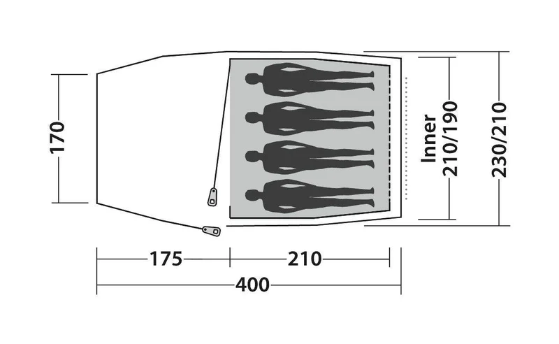 Easy Camp Magnetar 400 4-Berth Tent