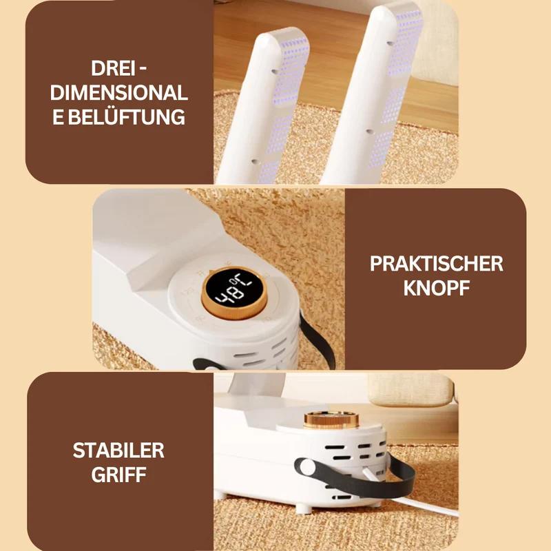 Elektrischer Schuhtrockner - Schnell & Antibakteriell