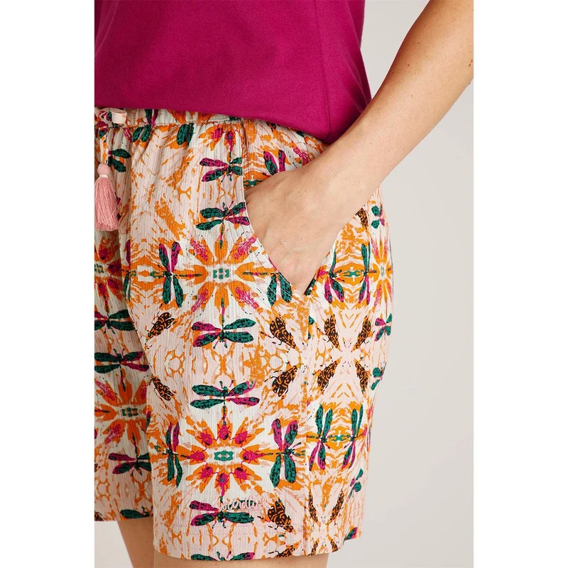 Weird Fish Women's Naha Organic Cheesecloth Shorts - Pale Pink