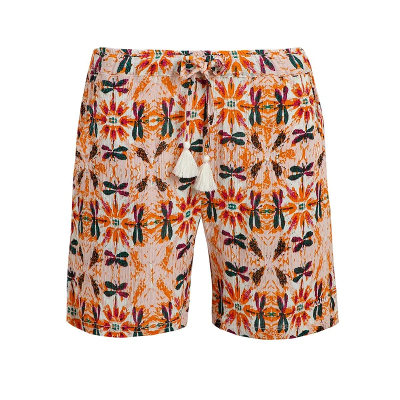 Weird Fish Women's Naha Organic Cheesecloth Shorts - Pale Pink