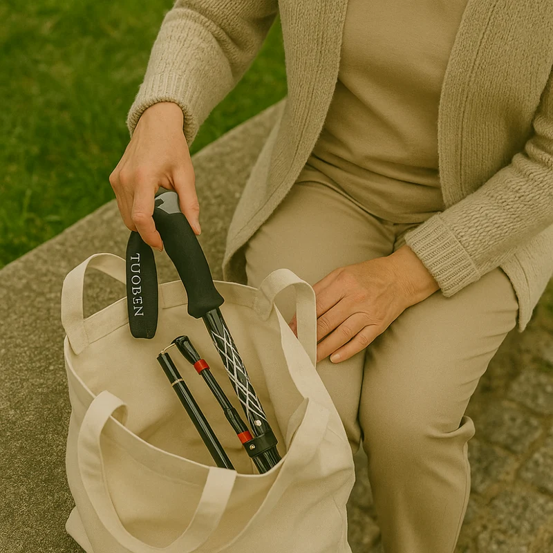 Zusammenklappbarer Gehstock für Damen und Herren – Iris