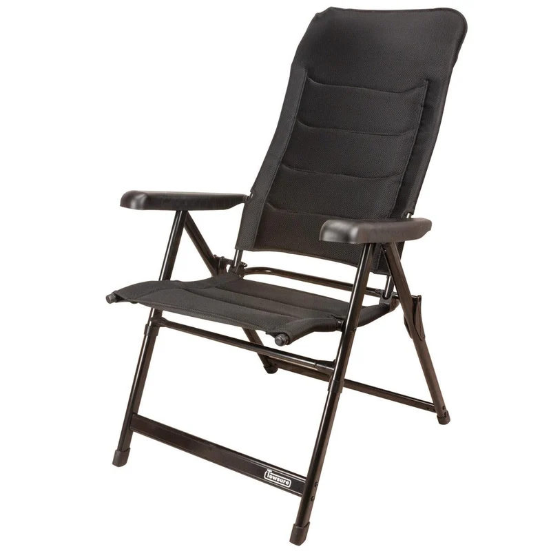 Monaco Reclining Padded High Back Camping Chair - Aluminium Frame