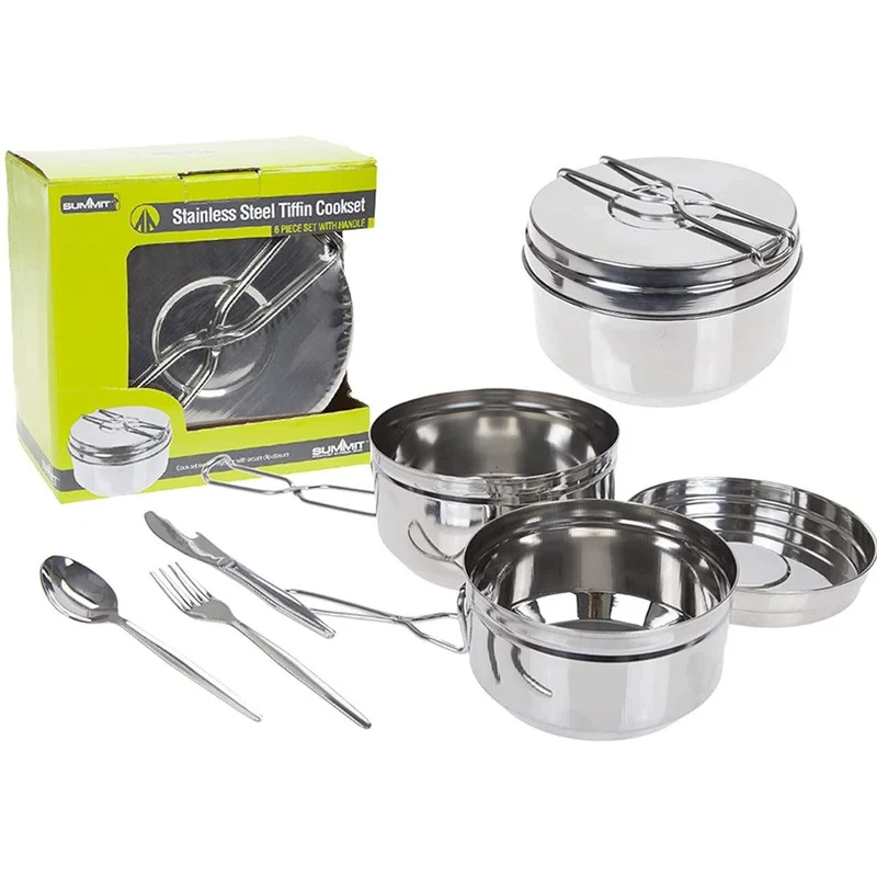 Summit Tiffin 6-Piece Camping Pan Cook Set
