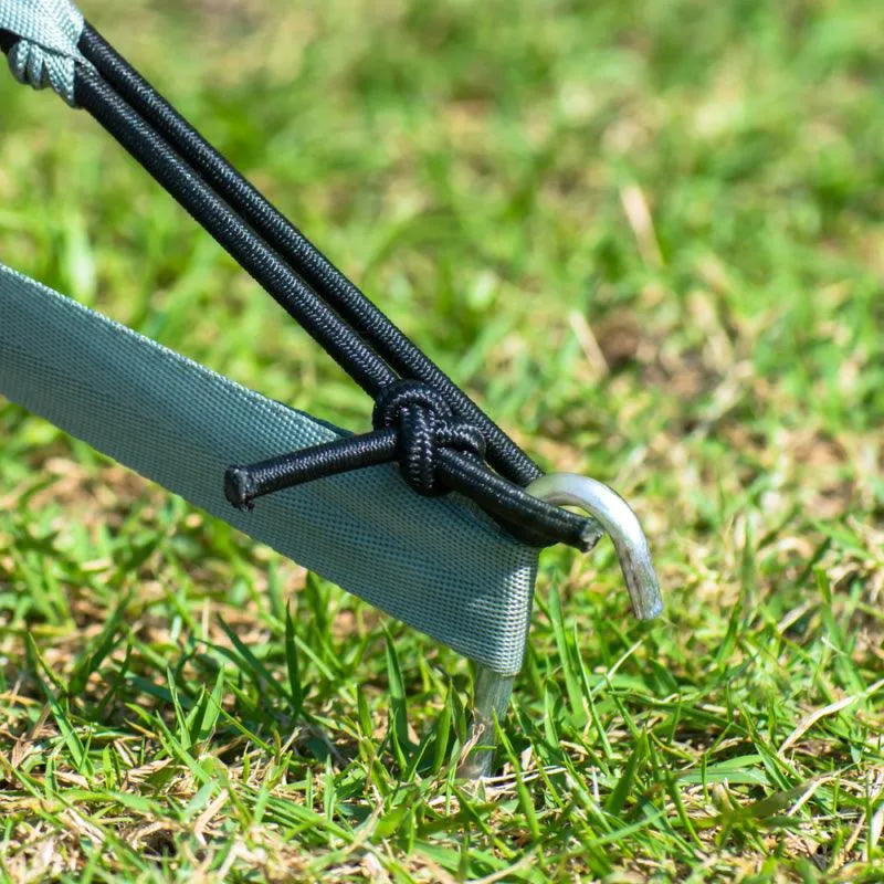 24cm Galvanised Steel Tent Pegs - Pack of 10