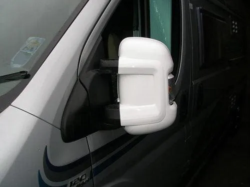 Milenco Short Arm Mirror Protectors - White