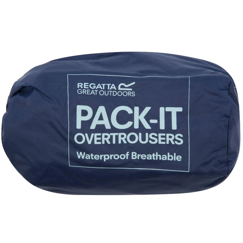 Regatta Pack-It Waterproof Over Trousers - Midnight