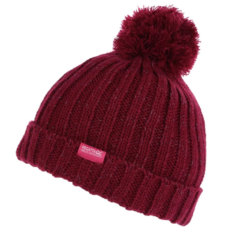 Regatta Luminosity III Reflective Bobble Hat - Raspberry